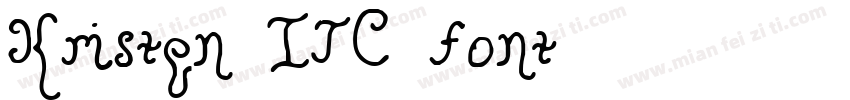 Kristen ITC font字体转换